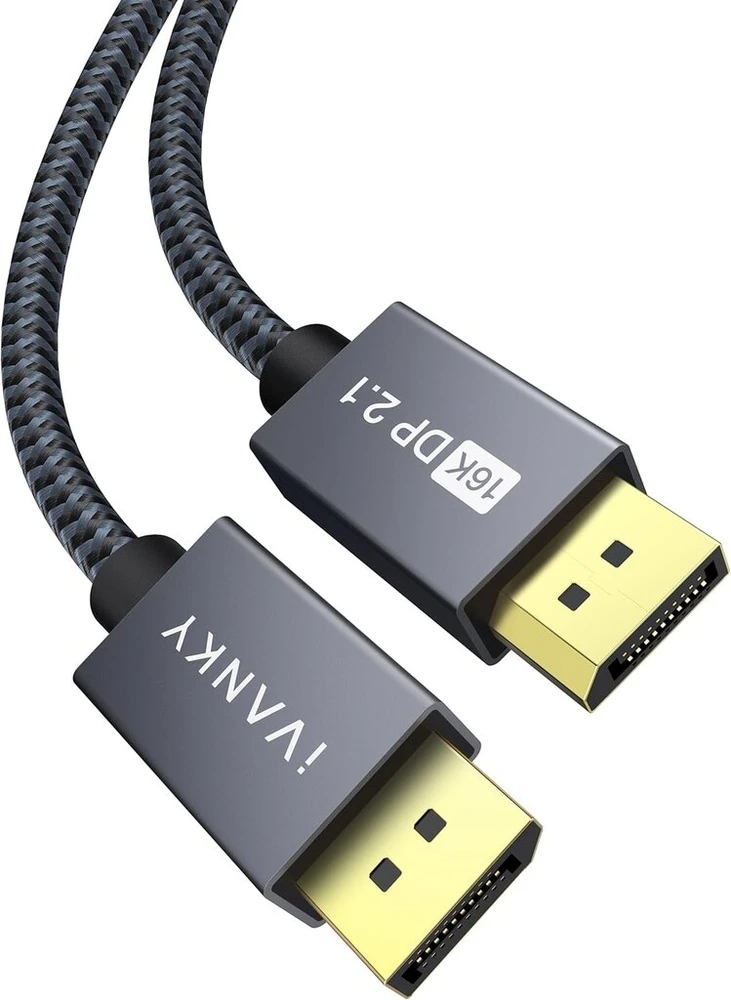 Displayport 1.4 Kabelis 1m, 8k@60hz, 4k@144hz, Juodas