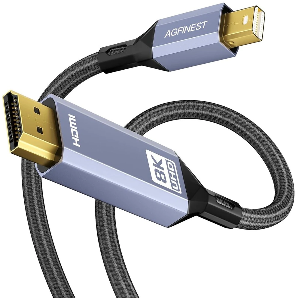 Displayport į Hdmi 2.1 Kabelis 8k 60hz, 4k 144hz, Hdr, Vrr