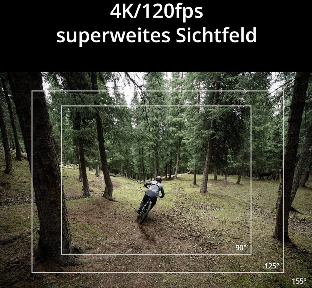 Dji Osmo Action 3 Standard Combo - veiksmo kamera su 4k Hdr ir itin plačiu matymo lauku, 10 bitų spalvų gyliu, Horizonsteady, atspari vandeniui, šalčiui ir patvari, Vlog kamera, skirta Youtube