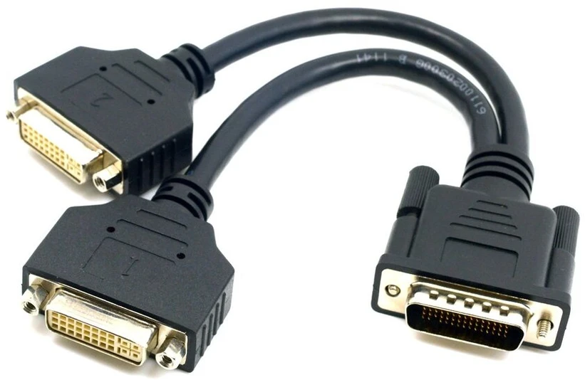 Dms-59 į 2x Dvi 24+5 adapterio kabelis