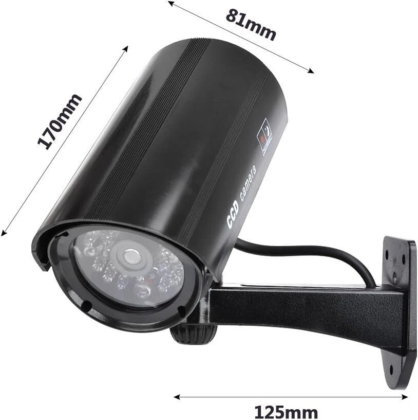 Doduos 2 lauko kamerų rinkinys su led lempute, netikra kamera, muliažas, muliažas, lauko stebėjimo kamera, skirta naudoti patalpose ir lauke