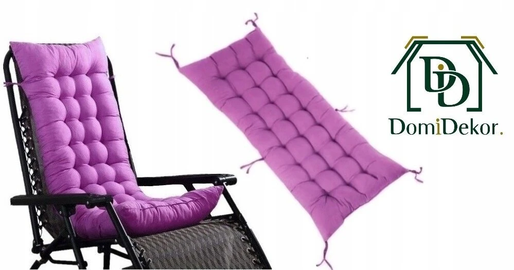 Domidekor Sodo pagalvė kėdei, krėslui, sūpynėms, paletei 2 vnt. 110x60 violetinė