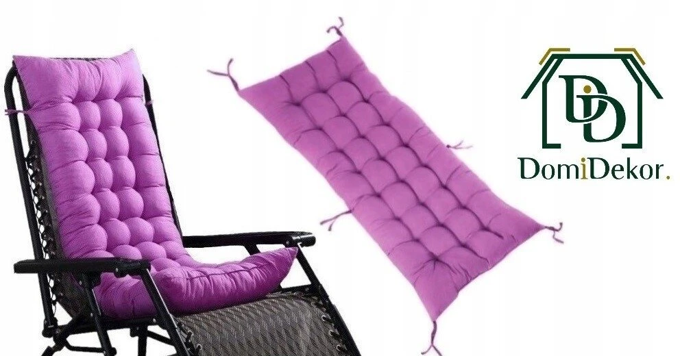 Domidekor Sodo pagalvė kėdei, krėslui, sūpynėms, paletei 2 vnt. 110x60 violetinė