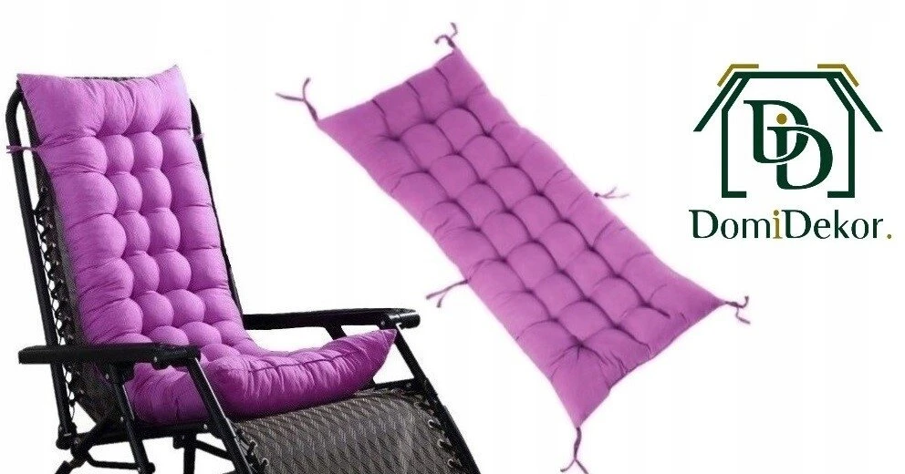Domidekor Sodo pagalvė kėdei, krėslui, sūpynėms, padėklams 4 vnt. 110x60 violetinė