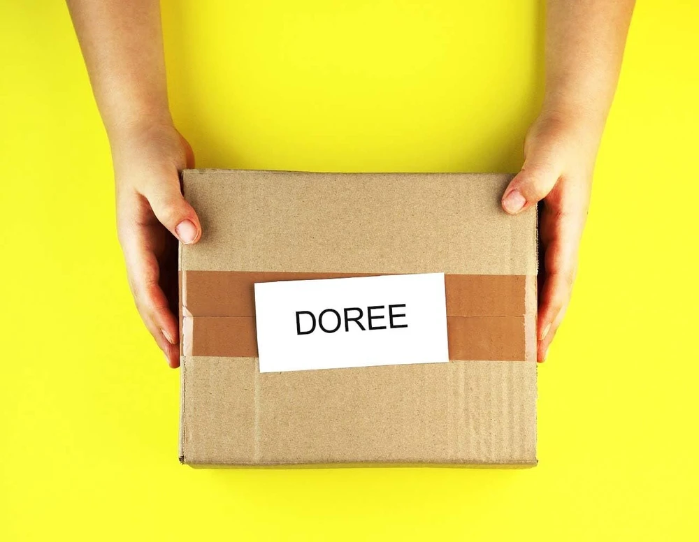 Doree 4 ritinėliai 99010 28 mm x 89 mm lipnios etiketės, suderinamos su Dymo S0722370 520 etiketėmis, adresų etiketės, skirtos Labelwriter 450 serijai ir 4xl