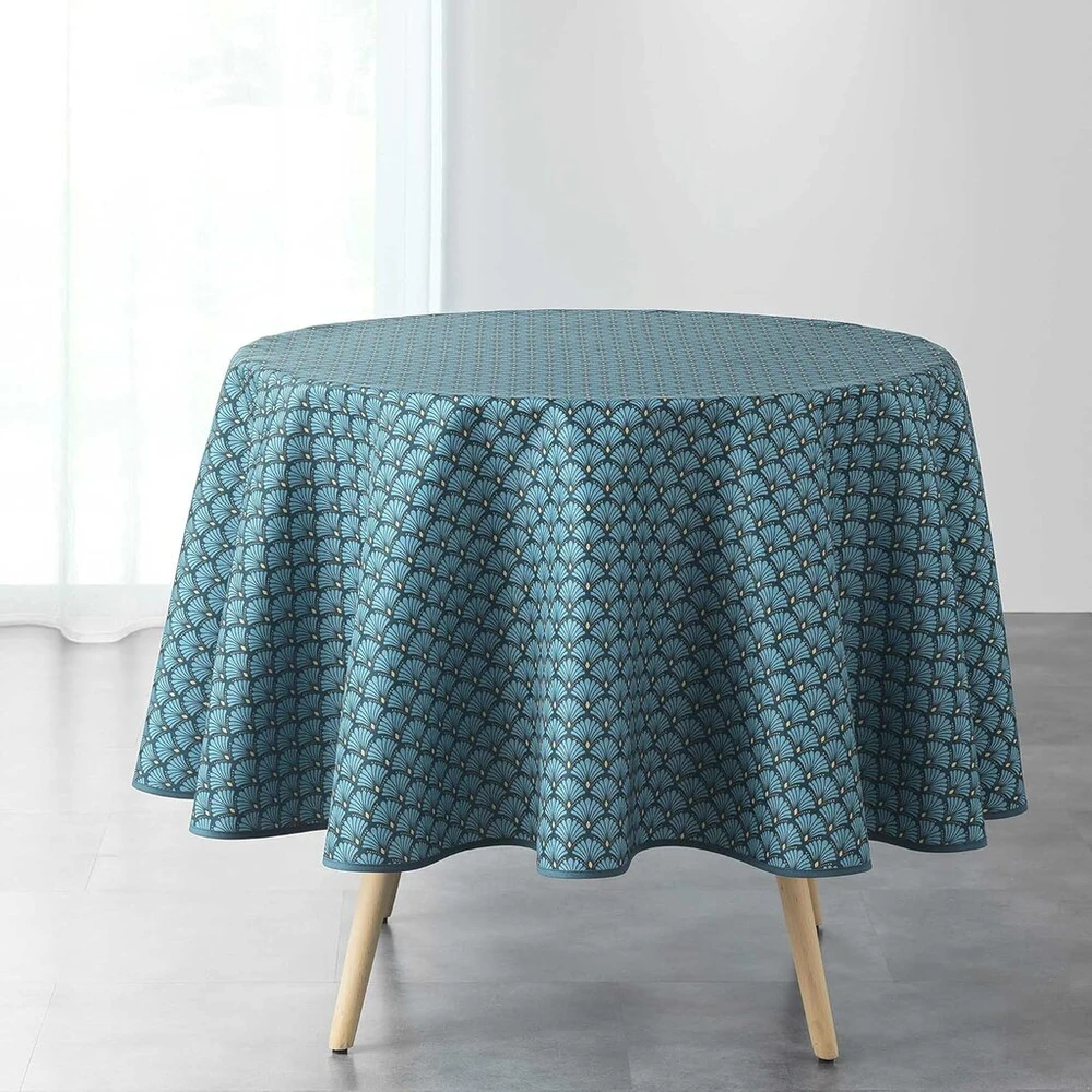 Douceur D'intérieur Artchic apvalus staltiesė, mėlyna (0), 180 cm