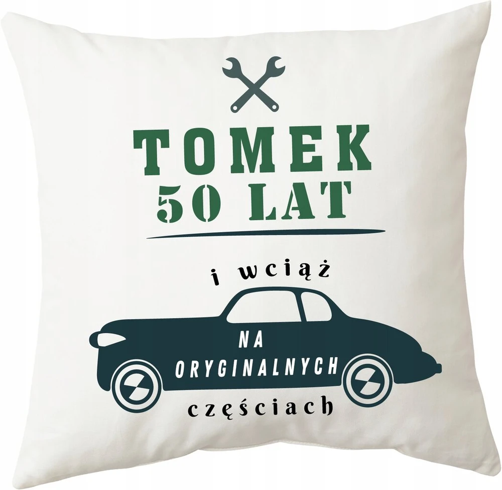 Dovanų rinkinys: 50-mečiui - puodelis ir pagalvėlė