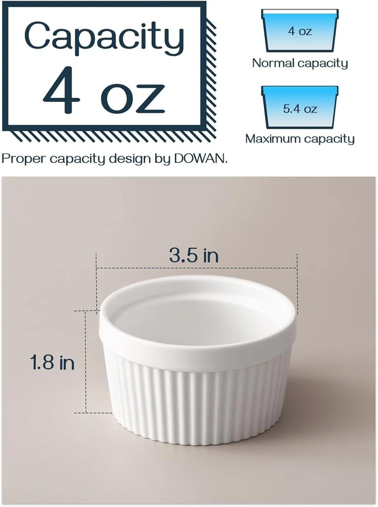 Dowan indai, atsparūs karščiui, 120 ml, balti