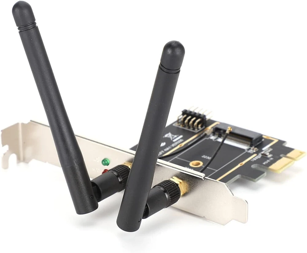Dpofirs Pci-e 1x į Key A-e adapterio kortelė, Pci-e į Ngff M.2 Wifi belaidžio modulio adapterio kortelė Key A-e tinklo plėtimo kortelė, palaiko Win Xp, Win7, Win8, Win10, sistemą