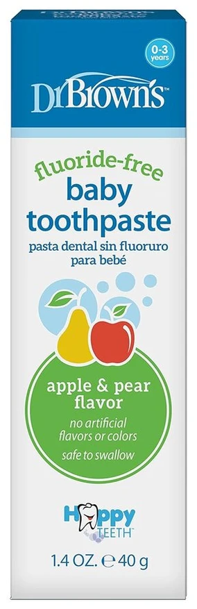Dr. Brown's Happy Teeth dantų pasta be fluorido, 1.4 uncijos