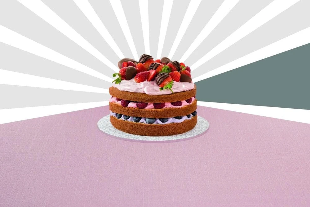 Dr. Oetker 20 cm apvali kepimo forma, rožinė/kremas