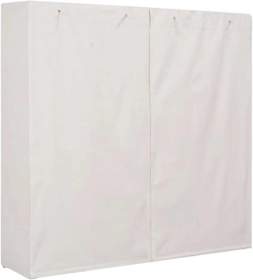 Drabužių spinta, baltos sp., 173x40x170cm, audinys