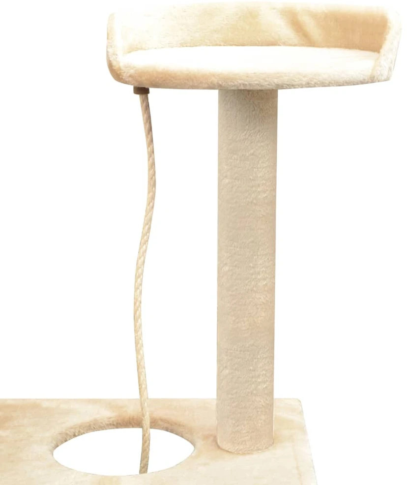 Draskyklė katėms su stovais iš sizalio, 150cm, smėlio sp.