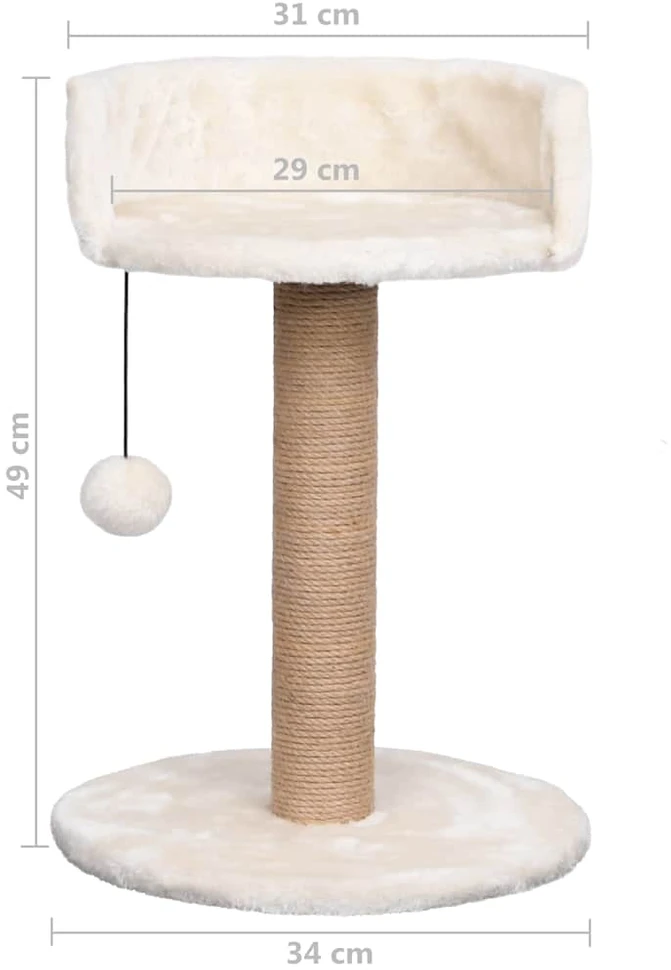 Draskyklė katėms su stovu, 49cm, jūros žolė