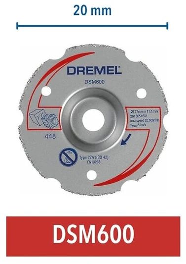 Dremel Dsm20 universalus karbido diskinis pjovimo diskas (dsm600)