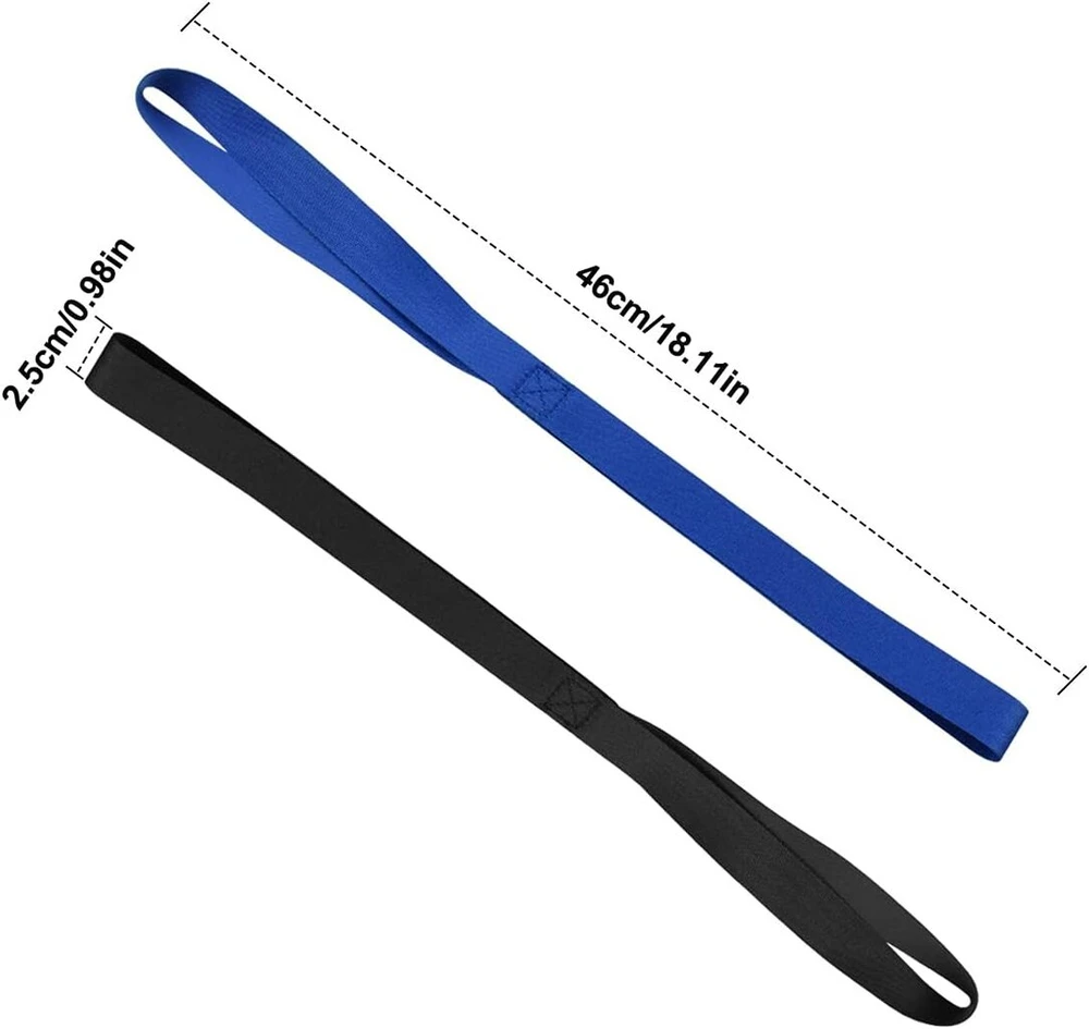 Drwosm tvirtinimo kilpos, 10 vnt., 46 x 2.5 cm, minkštos tvirtinimo kilpos su dvigubomis kilpomis motociklams, automobiliams, purvo dviračiams, keturračiams, Utv transportavimui, juodos ir mėlynos spalvos