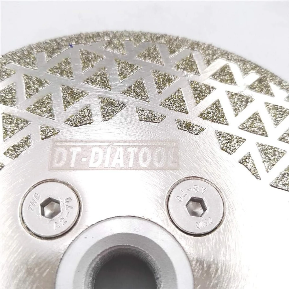 Dt-diatool deimantinis diskas 115 mm x m14 galvanizuotas pjovimo diskas ir šlifavimo diskas kietoms plytelėms, keramikai, porcelianui, akmens masės, granitui, marmurui