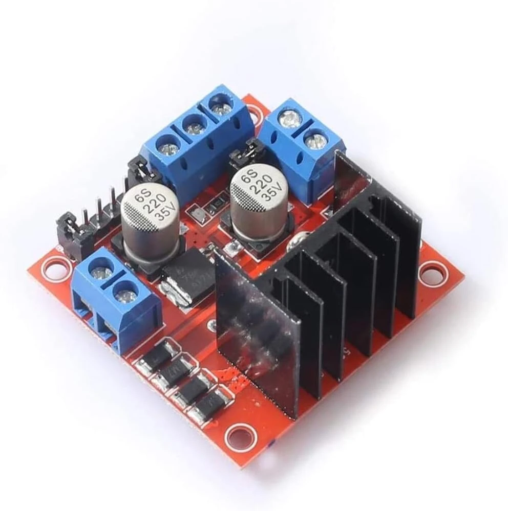 Dubeuyew L298n variklio valdymo plokštės modulis dvigubas H tiltas Dc žingsninis skirtas Arduino Smart Car Robot Mega R3 2560 Esp32 Esp826 (2 vnt.)
