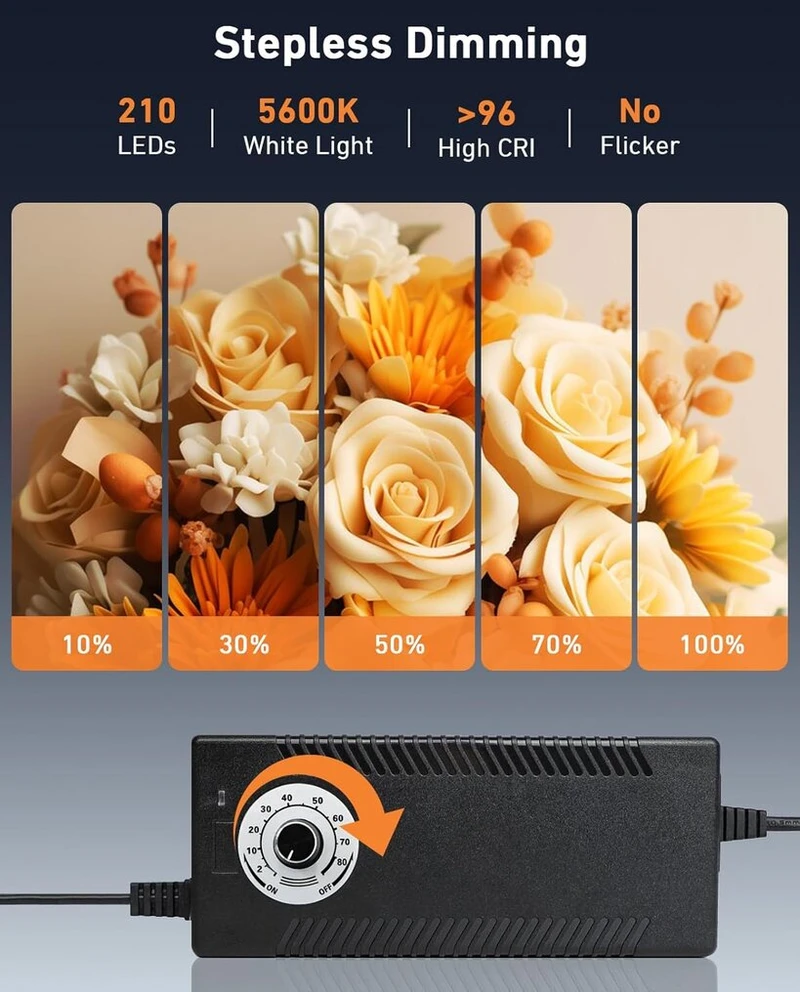 Duclus foto dėžė 80 cm (32 coliai) profesionalus sulankstomas foto studijos rinkinys su 3 reguliuojamomis led šviesos plokštėmis ir 5600 k nuolat reguliuojamu ryškumu, 6 matiniai pp fonai, šviesos palapinė dideliems produktams