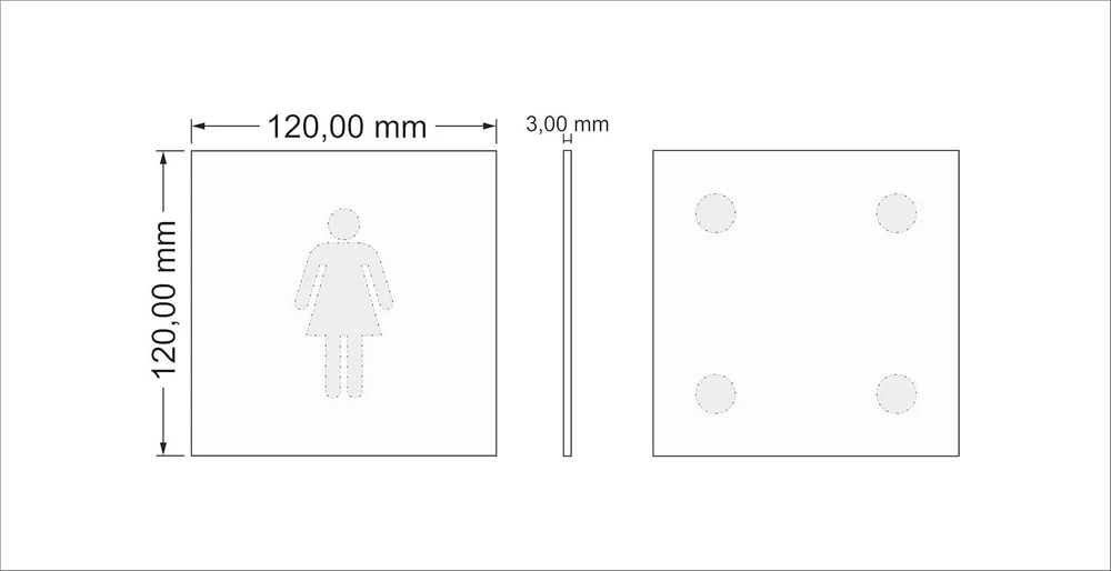 Durų ženklas Tik personalui Uv spauda 12 x 12 cm 3 mm aliuminio kompozitas Pagaminta Vokietijoje prekės Nr. 2138 sidabrinis