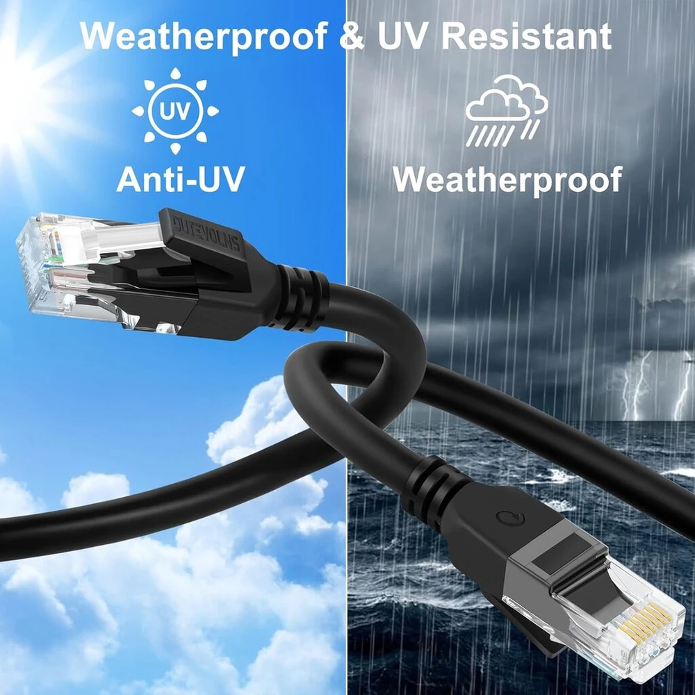 Dutevolns skysto silikono vielos cat 6 tinklo ethernet kabelis 2 m, itin lankstus ir plonas lan ethernet kabelis iki didelės spartos 10 gbit/s, 550 mhz, skirtas mac, pc, maršrutizatoriui, ps4/5 (juodas)