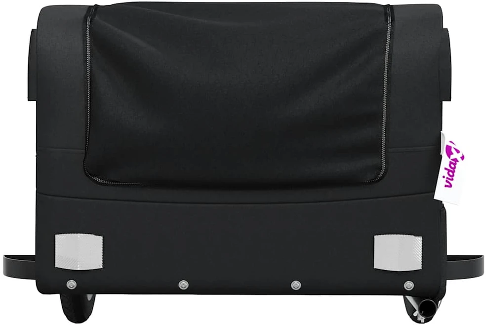 Dviračio priekaba, juodos spalvos, 30kg, geležis