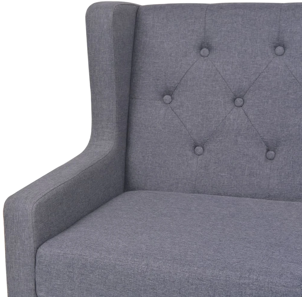 Fotelis Dvivietė sofa, audinys, pilka