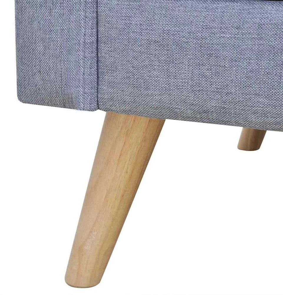 Fotelis Dvivietė sofa, audinys, šviesiai pilka
