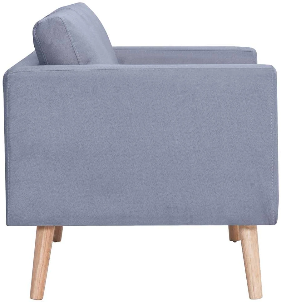 Fotelis Dvivietė sofa, audinys, šviesiai pilka