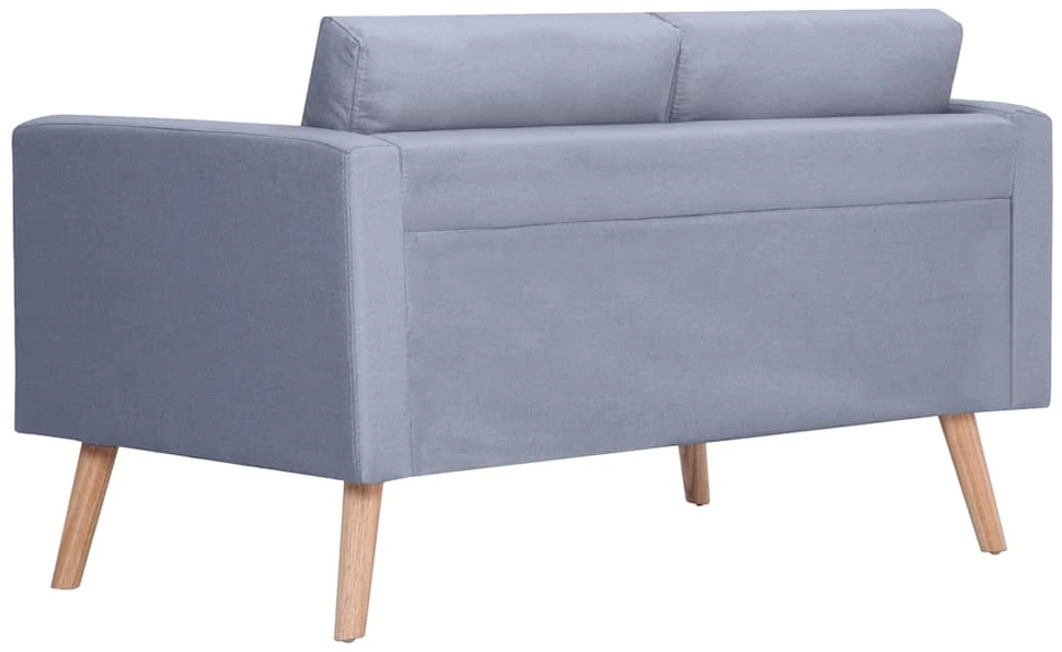 Fotelis Dvivietė sofa, audinys, šviesiai pilka