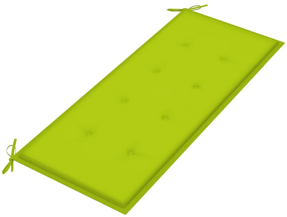 Dvivietis sodo suoliukas su pagalvėle, 120cm, eukalipto masyvas