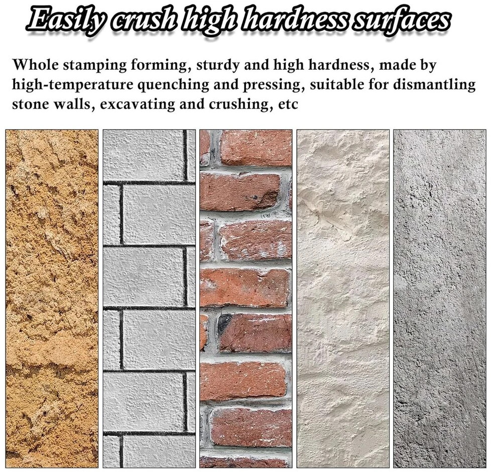 Dxling sds plus kaltų rinkinys 2 vnt. 23 cm griovelio kaltas ir 22 cm plytelių kaltas universalus plytelėms, betonui, akmeniui, mūrui