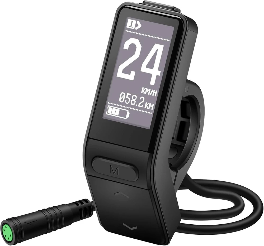 E-mangue 5 kontaktų moteriškas Ebike Lcd ekranas, skirtas Bafang Bbs01b Bbs02b Bbs Hd vidurio varikliui, elektrinio dviračio ekranas, dviračio kompiuteris su 0-9 Pas Uart protokolu