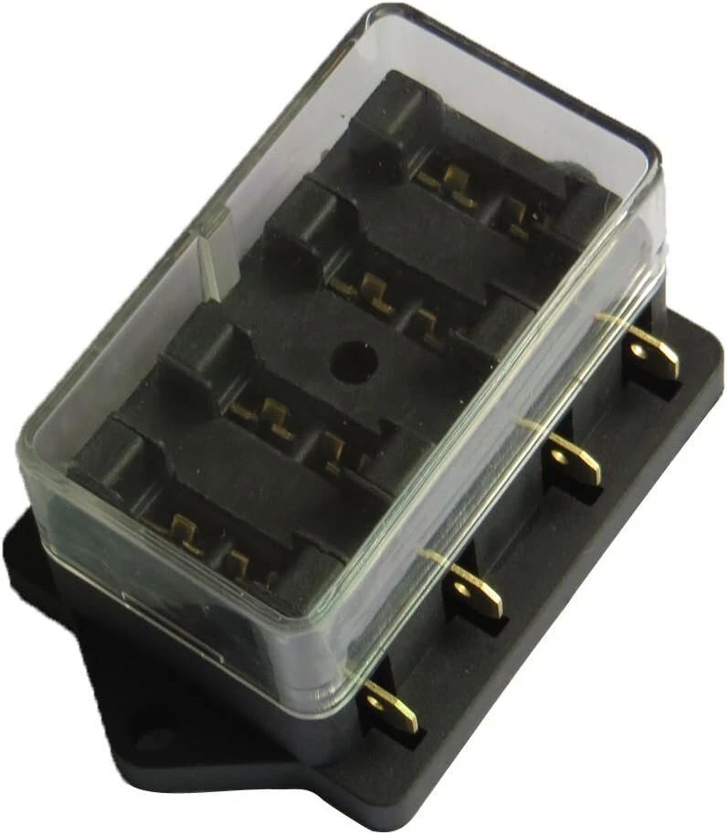 E Support™ Automobilio sunkvežimio 4 krypčių standartinis ato ašmenų saugiklių dėžutės bloko laikiklis 12v 24v