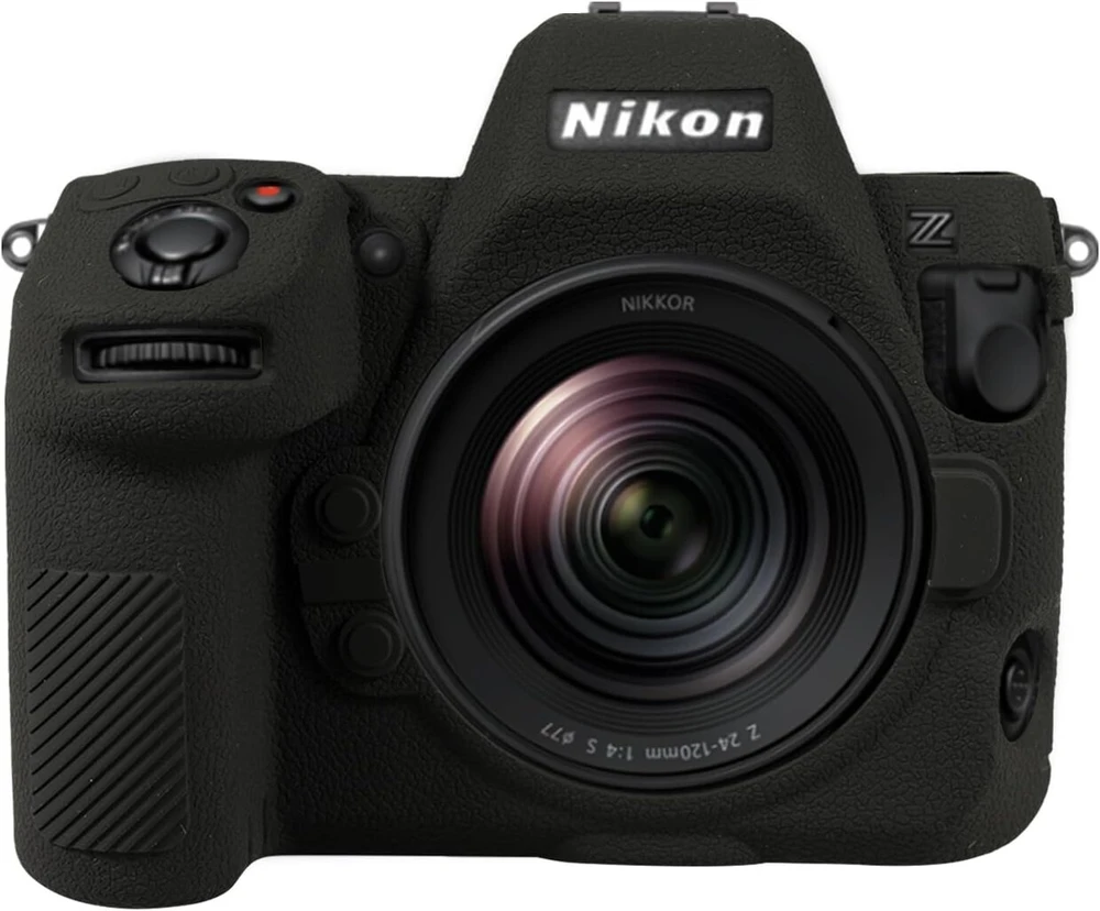 Easy Hood Z8 dėklas Nikon Z8, minkštas silikonas, juodas