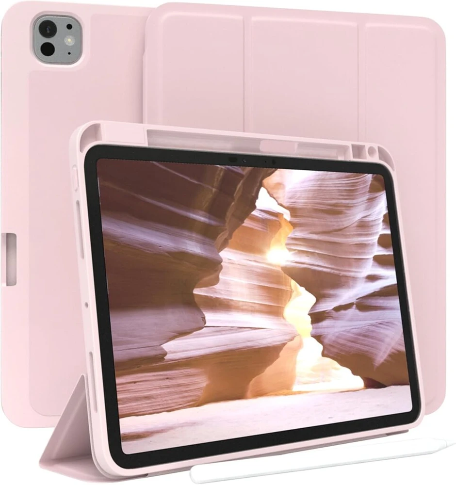 Eazy Case dėklas Ipad Pro 11 Col. su pieštuko laikikliu, rožinis