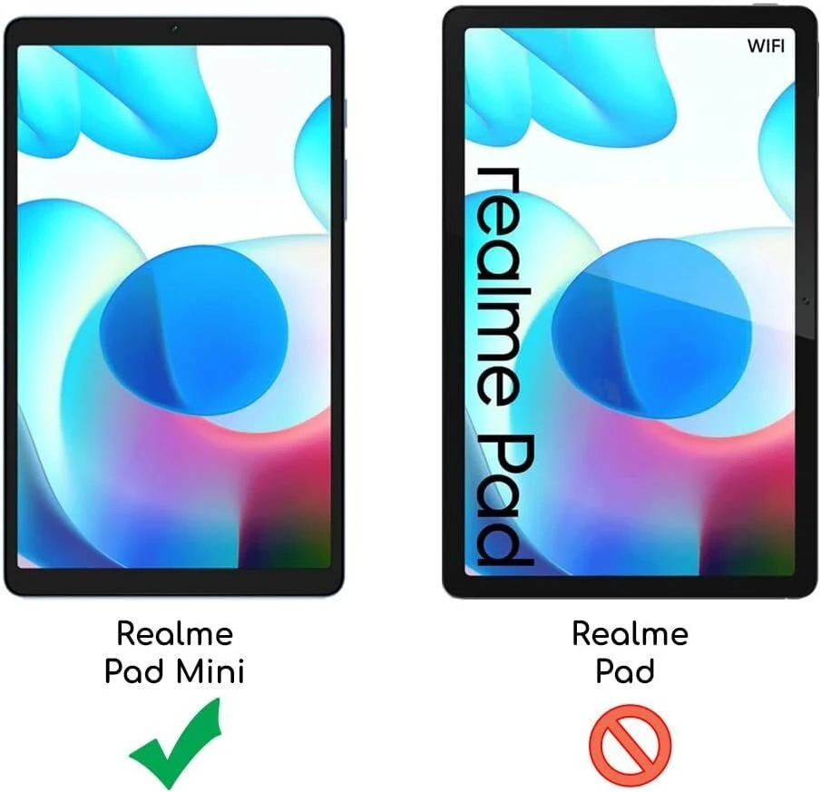 Ebeststar - (2 vienetai) grūdinto stiklo apsauga, skirta realme pad mini 8.7 (2022), 3d ekrano apsauga, 9h grūdintas stiklas, užapvalintas, be burbuliukų
