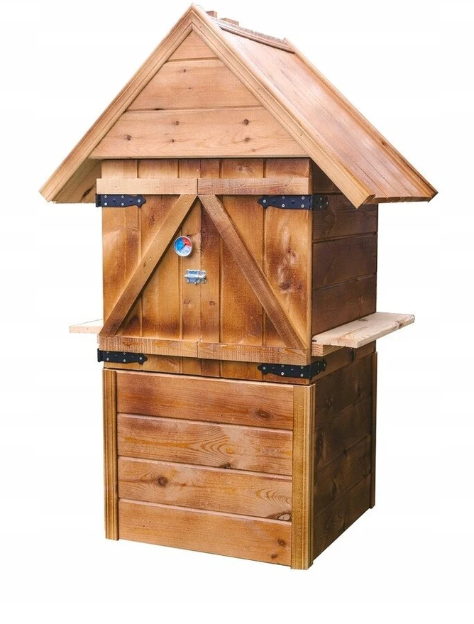 Eco rūkykla 60x60x150 Domowe Wedliny + židinys