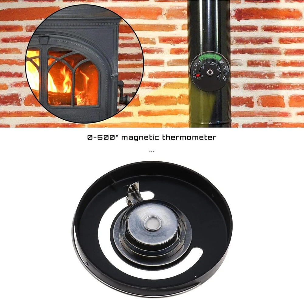 Ecsing 2 vnt orkaitės termometrai 0–500° / 100–900°f magnetinis viryklės, malkinės krosnies termometras aliuminio lydinio virtuvės termometras kepsninei