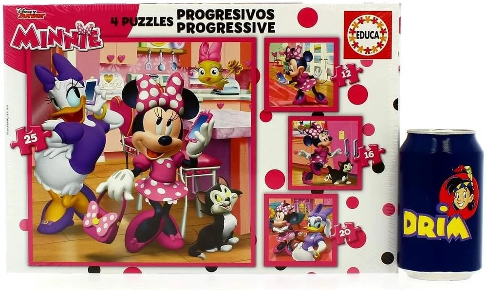 Educa Borrás Dėlionės: Minnie ir Mickey Laikini Pagalbininkai