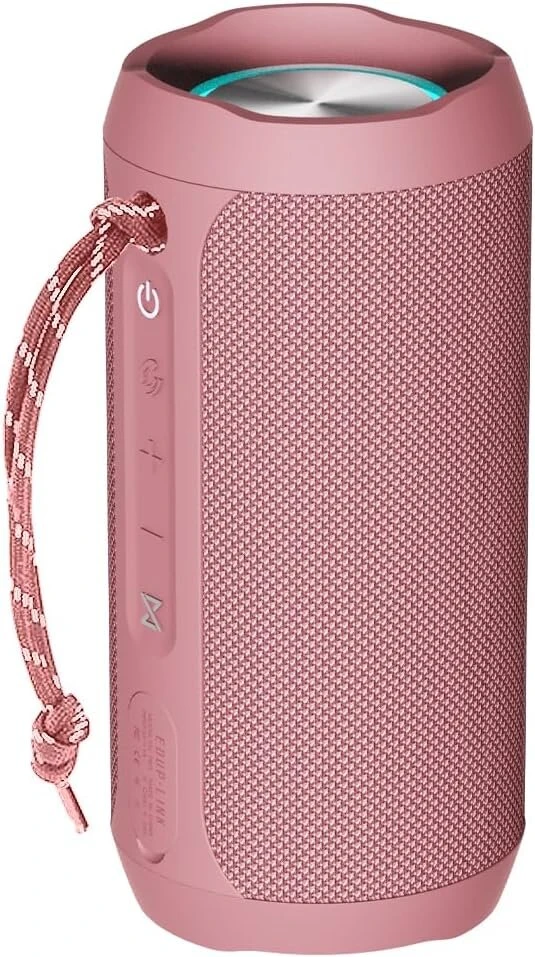 Kompiuterio kolonėlės Eduplink Nešiojama Bluetooth kolonėlė, atspari vandeniui Ipx7, belaidė kolonėlė (rožinė)