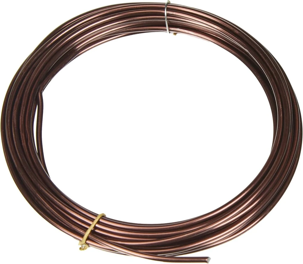 Efco aliuminio viela, skersmuo 2 mm x 5 m, apvali, ruda
