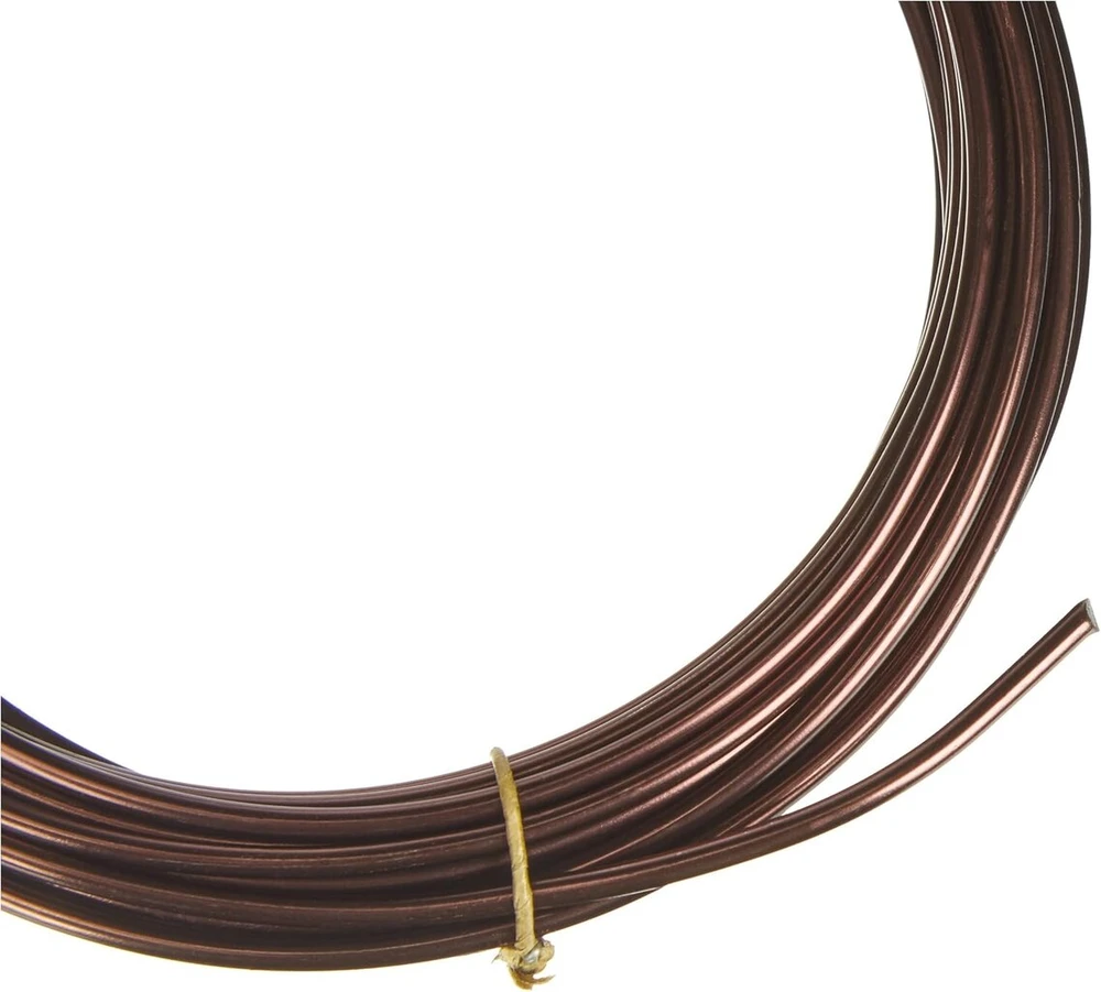 Efco aliuminio viela, skersmuo 2 mm x 5 m, apvali, ruda