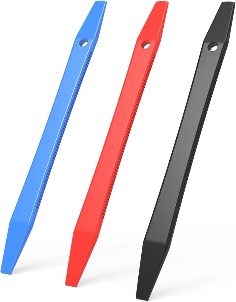 Ehids plėvelės įrankių rinkinys - 3 dalių mikro valytuvų rinkinys su 3 skirtingais kietumo lygiais automobilių tonavimo plėvelei, baldų plėvelei, langų plėvelei, langų tonavimo rinkinys