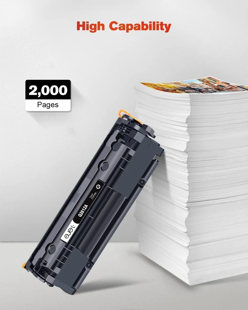 Ejet 12a Tonerio Kasetės Hp Laserjet 1010-1022, 3020-3055, M1005-m1319f (2 vnt.)