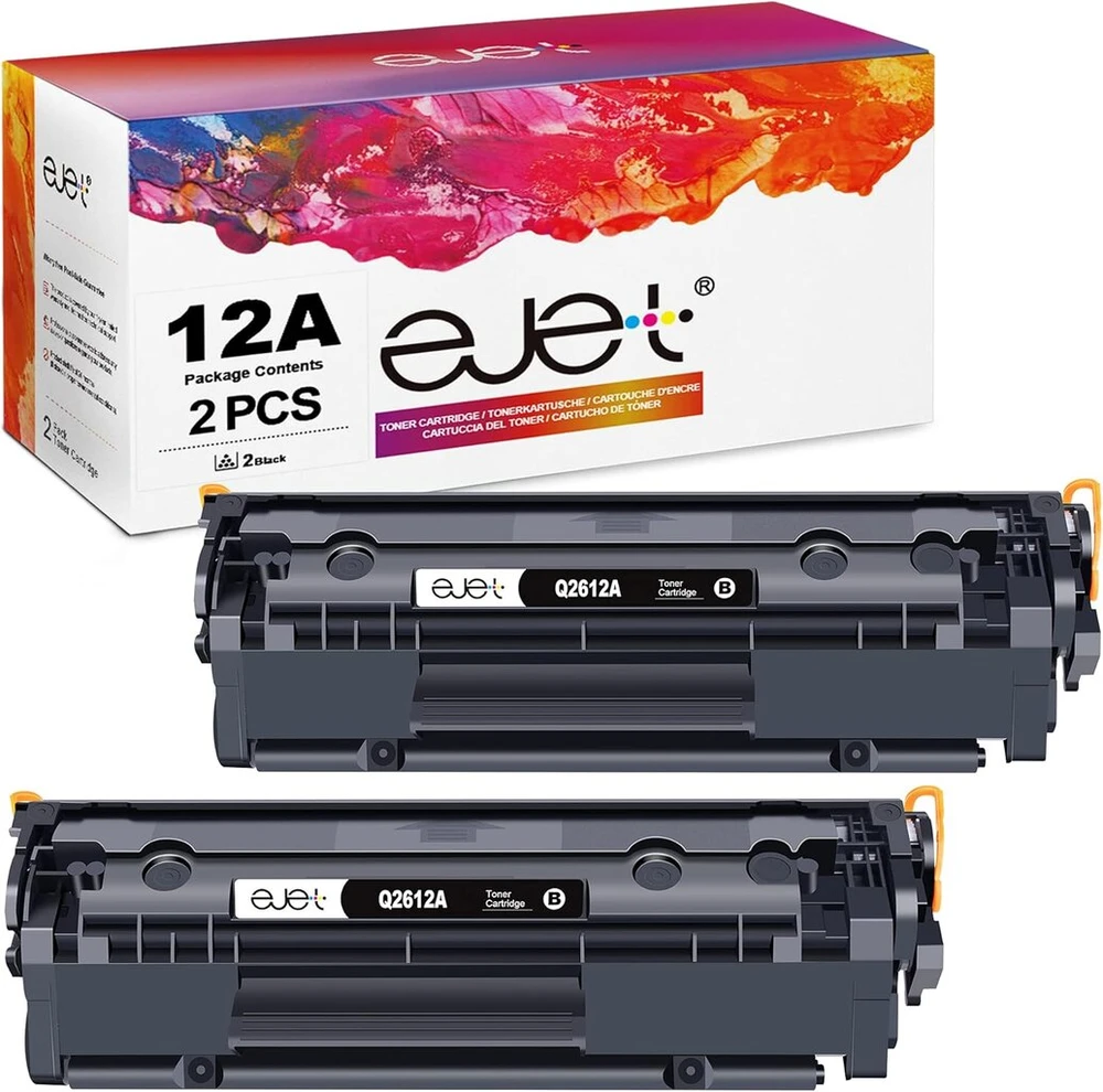 Ejet 12a Tonerio Kasetės Hp Laserjet 1010-1022, 3020-3055, M1005-m1319f (2 vnt.)