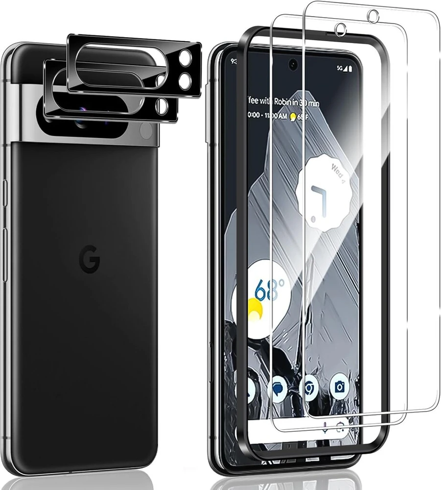Ekrano apsauga Google Pixel 8 Pro 5g, grūdintas stiklas, 2+2 vnt.