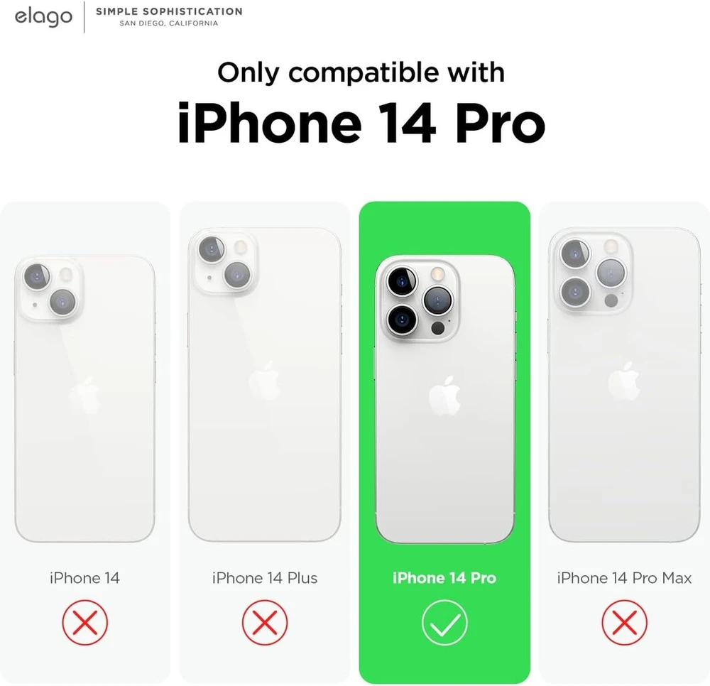 Elago Liquid Silicone dėklas, suderinamas su iphone 14 pro max (6.1 colio) dėklu, aukštos kokybės silikonas, viso korpuso apsauga - 4 sluoksnių smūgiams atsparus mobiliojo telefono dėklas, atsparus įbrėžimams minkštas mikropluošto pamušalas, šviesiai mėly
