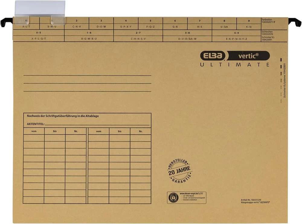 Elba 85805 pakabinami segtuvai Vertic Ultimate, atidarymas iš šono, 50 vnt. pakuotė, natūrali ruda