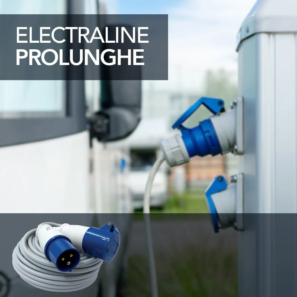 Electraline – 461470 Ip44 ilginamasis laidas, kabelis Fror 3 G1.5 10 m, kištukinis ir lizdinis Iec 220 V T 2p